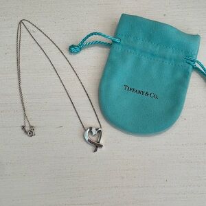 Tiffany & Co Open Heart Pendant w/ pouch